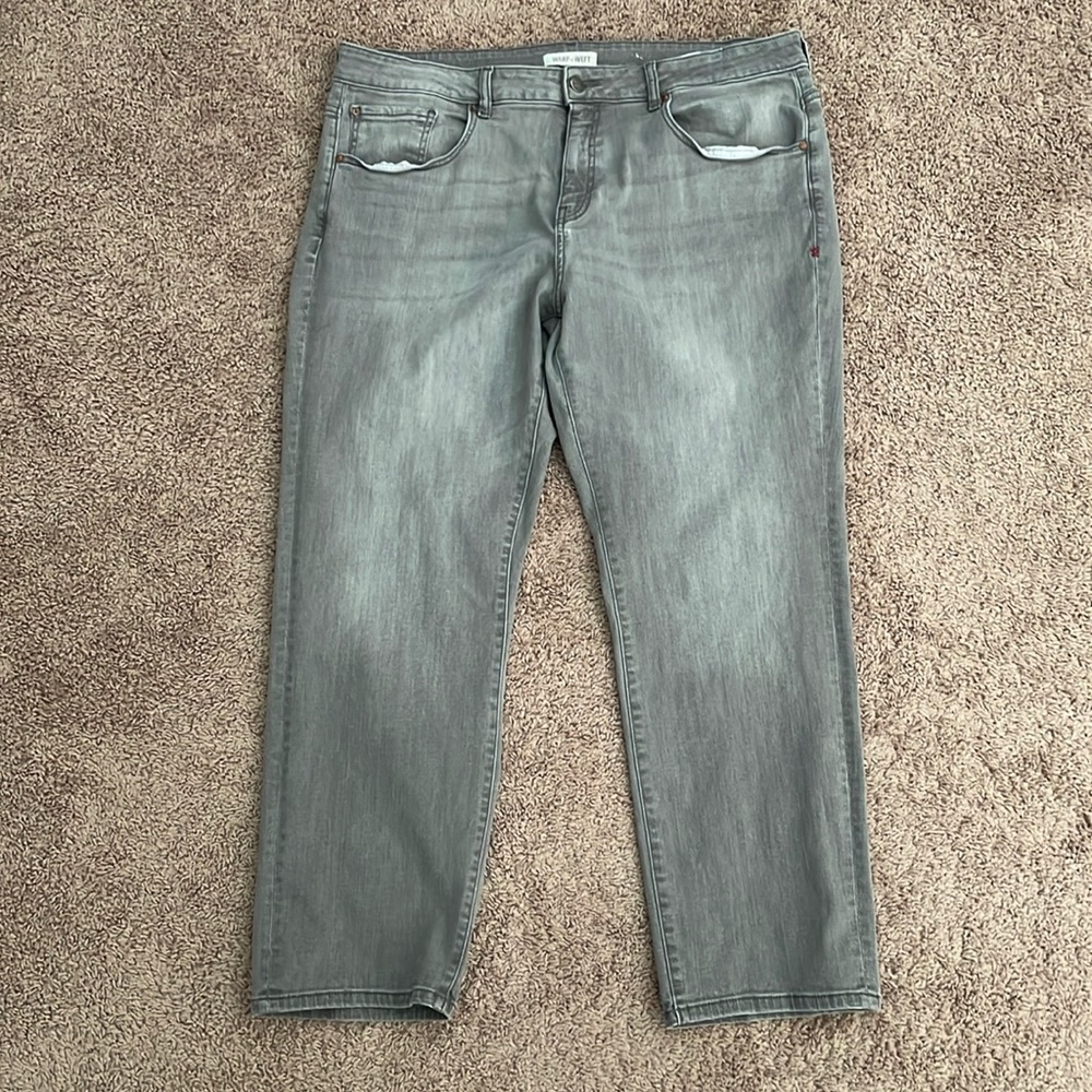 Warp + Weft Smoke Straight Jeans 40 x 30